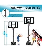 Streamdale Furniture Pro-Grade Basketball System Durable Steel Construction, Adjustable Height, Stable Base