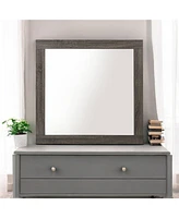 Streamdale Furniture Avantika Mirror, Rustic Gray Oak