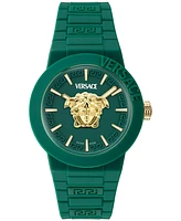Versace Men's Swiss V-Pop Green Silicone Strap Watch 43mm
