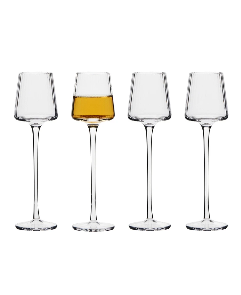 Anton Studio Designs Empire Clear Cordial Glasses, Set of 4