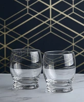 Anton Studio Designs Manhattan Double Old Fashioned Tumblers, Set of 2