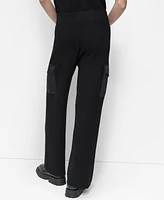 Dkny Women's Knit Straight-Leg Cargo Pants