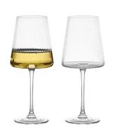 Anton Studio Designs Empire Clear Wine Glasses, Set of 2