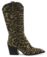 Betsey Johnson Women's Cash Rhinestone Western Boots