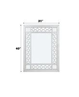 Streamdale Furniture Varian Mirror, Mirrored & Antique Platinum