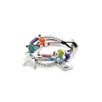 UNOde50 Sterling Silver Resin Stones Metal Bracelet