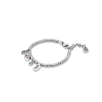 UNOde50 Sterling Silver Plated Metal Clad Oval Bracelet