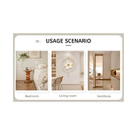 Streamdale Furniture Eco-Friendly Solid Wood Wall Mirror with Easy Assembly