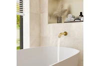 3-Function Dual Shower Head and Handheld with Bathtub Spout Rough in-valve