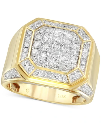 Men's Diamond Cluster Ring (2 ct. t.w.) in 10k Gold