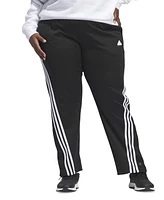 adidas Plus Three-Stripe Snap-Hem Track Pants