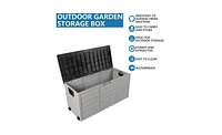 Slickblue 75 Gallon Outdoor Garden Plastic Storage Deck Box – Elegant & Practical Solution