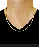 22" Franco Chain Necklace (1-7/8mm) in 14k Gold