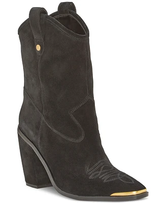 Vince Camuto Women's Abel Cap-Toe Western Booties