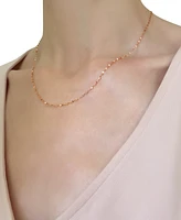 18" Mirror Link Chain (1-1/2mm) 14K Yellow, White or Rose Gold