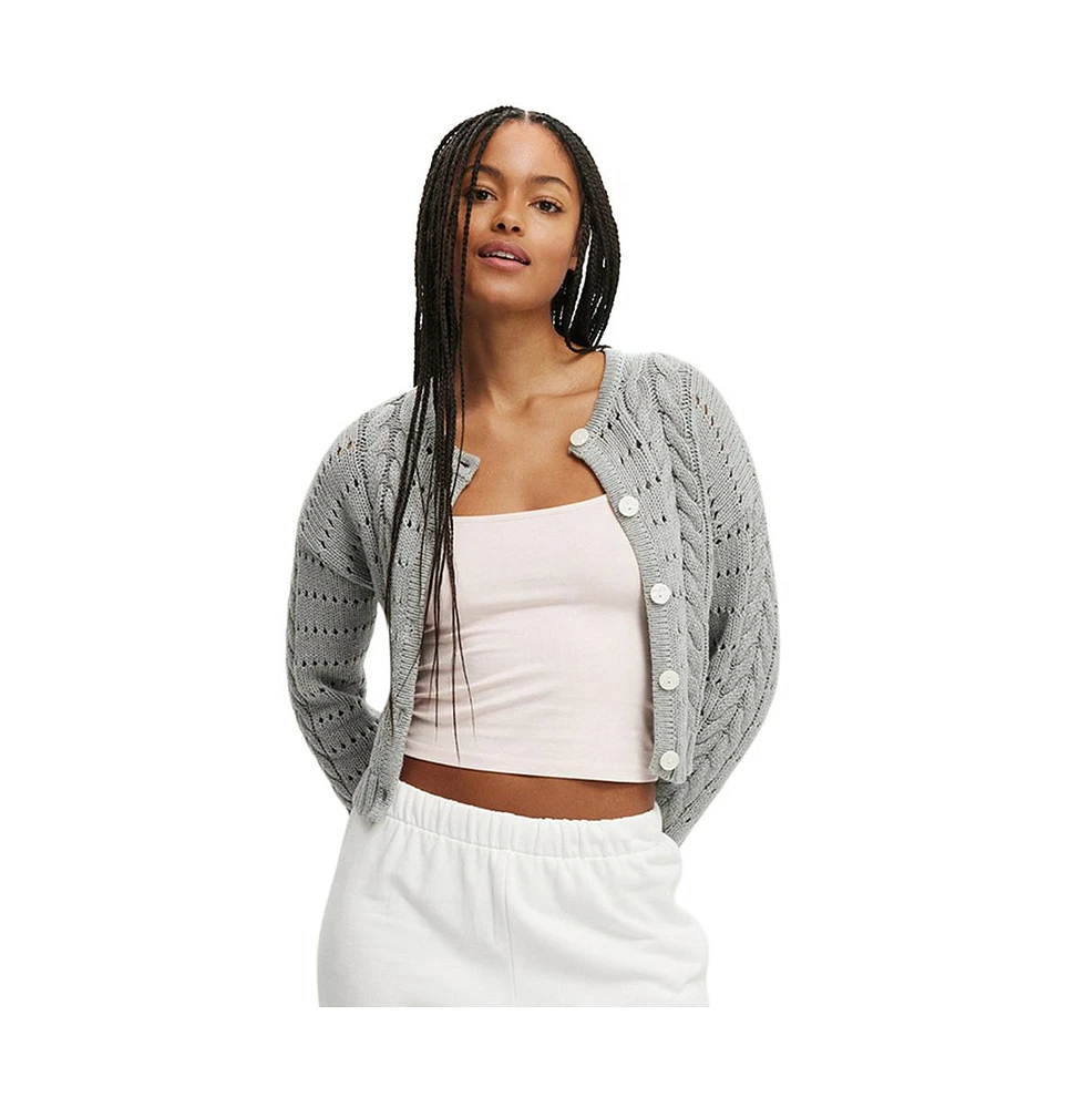 Cotton On Women's Bow Peep Cardigan