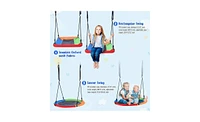 Slickblue Kids 5-in-1 Outdoor Swing Set – Multifunctional Playground Set for Backyard Fun