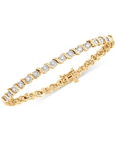 Diamond Bracelet (1/2 ct. t.w.) Sterling Silver or Gold-Plated