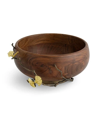 Michael Aram Butterfkly Ginkgo Wood Bowl