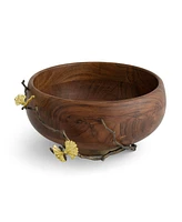 Michael Aram Butterfkly Ginkgo Wood Bowl