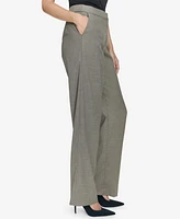 Halston Women's Mid-Rise Straight-Leg Pants