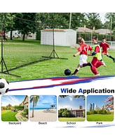 Hongge 12 x 6 Feet Soccer Rebounder Net with All Weather Net