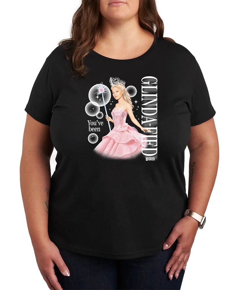 Hybrid Apparel Plus Wicked Elphaba Glinda Graphic Tee