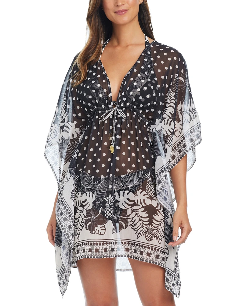 Bleu by Rod Beattie Women's Sheer Caftan Cover-Up