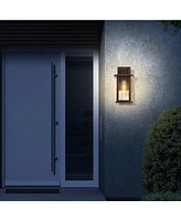 Flynama 1-Light Oil Rubbed Bronze not Motion Sensing Outdoor Hardwired Wall Lantern Sconce with No Bulbs Included