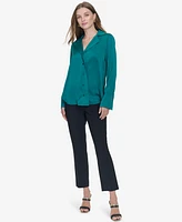 Halston Women's Notch-Collar Blouse