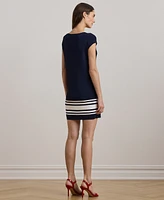 Lauren Ralph Petite Two-Tone Sweater Dress