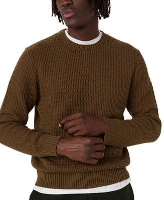 Frank And Oak Men's Relaxed-Fit Textured Ribbed-Knit Sweater
