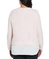 Rafaella Plus Layered Sweater