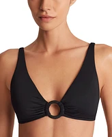 Lauren Ralph Women's Macrame-Ring Bikini Top