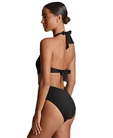 Lauren Ralph Women's Cutout Twist Halter Swimsuit