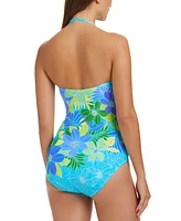 Bleu by Rod Beattie Women's Ruched One-Piece Swimsuit