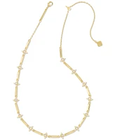 Kendra Scott Gold-Tone Crystal Bar Statement Necklace, 18" + 5" extender