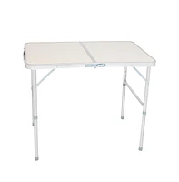 Slickblue Home Use Aluminum Alloy Folding Table – White