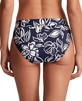 Lauren Ralph Women's Classic Band Floral-Print Hipster Bikini Bottoms