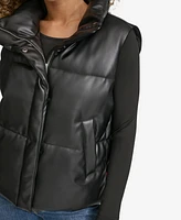 Levi's Women's Faux Leather Puffer Vest