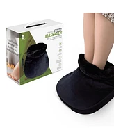 Pursonic Heated Foot Massager with Remote Control, Folding Design, and Dual Motor Intensities