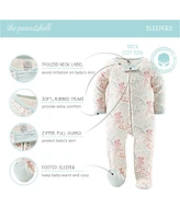 The Peanutshell Baby Girls Newborn Layette Gift Set for Baby Girls, Pink Floral Elephant, 30 Essential Pieces