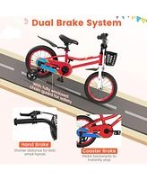 Hongge 14 Inch Kids Bike with 2 Training Wheels for 3-5 Years Old