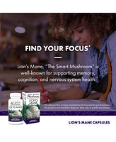 Host Defense Mushrooms Lion's Mane - Brain Health Support Supplement - Mushroom Supplement to Support Focus & Memory Function