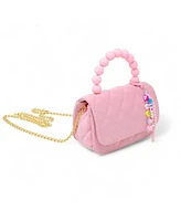 Tiny Treats + Zomi Gems Girls Pearl Handle Message Charm Handbag