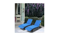 Slickblue S-Shaped Woven Rattan Bed Stylish and Comfortable Furniture for Outdoor or Indoor Spaces