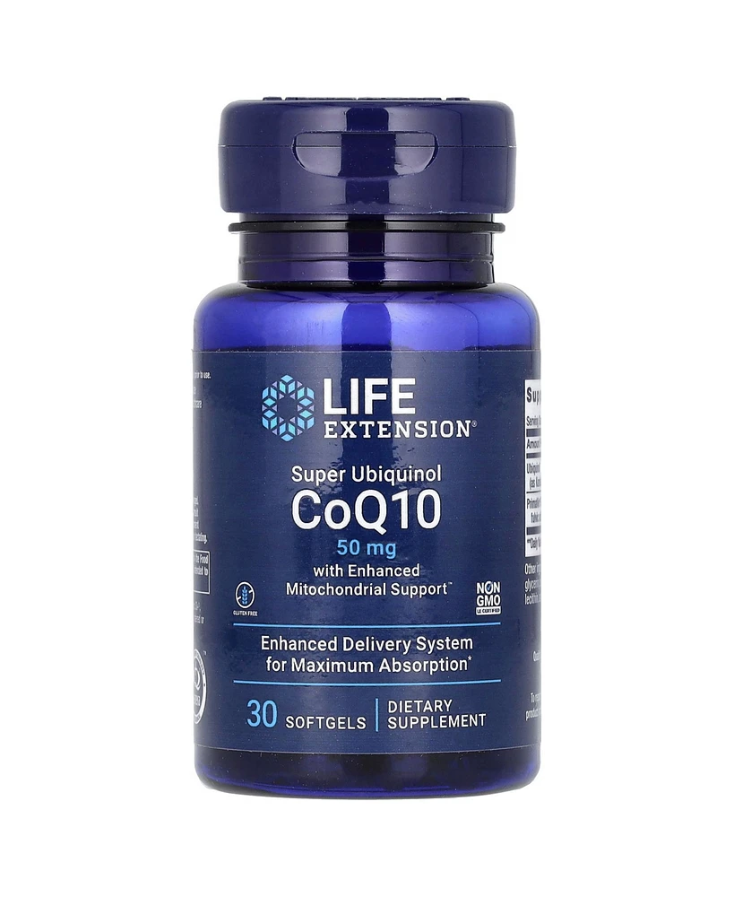 Life Extension Super Ubiquinol CoQ10 with Enhanced Mitochondrial Support mg