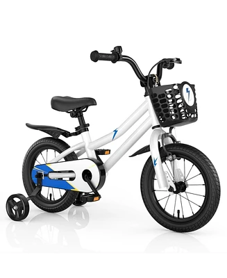 Hongge 14 Inch Kids Bike with 2 Training Wheels for 3-5 Years Old