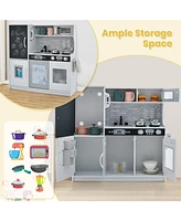 Hongge Toddler Pretend Play Kitchen for Boys & Girls Ages 3-6