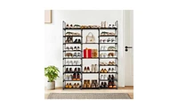 Slickblue 9-Tier Shoe Rack Storage Organizer for Entryway, Holds 50-55 Pairs, Stackable Shoe Shelf Cabinet